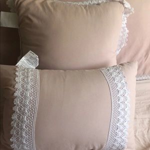 Vintage pink pillows